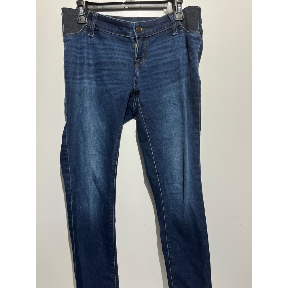 Isabel Maternity by Ingrid & Isabel Skinny Jeans Dark Wash Size 6 Side Panel